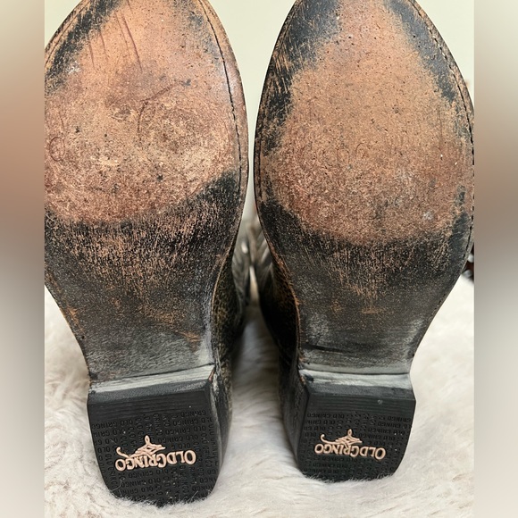 Handmade, Vintage Old Gringo Boots. Round toe size 6M. Black w cream Free People - Picture 13 of 13